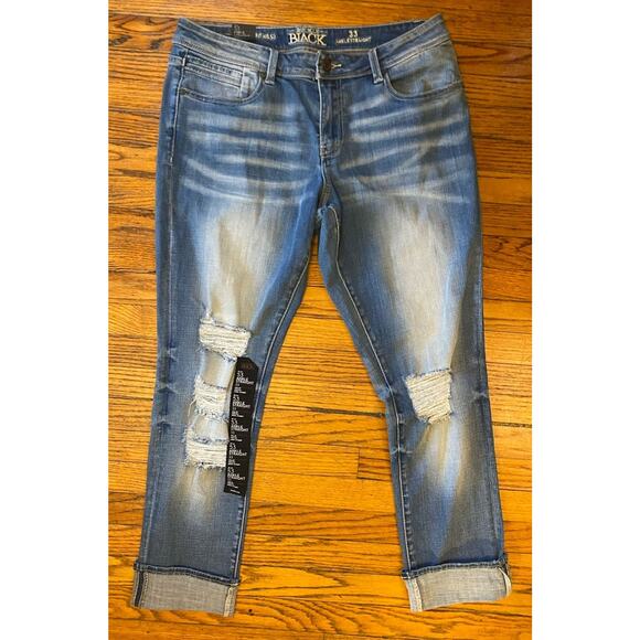 WOMEN'S BUCKLE BLACK Fit No. 53 HIGH RISE ANKLE STRAIGHT 33 - Picture 1 of 8